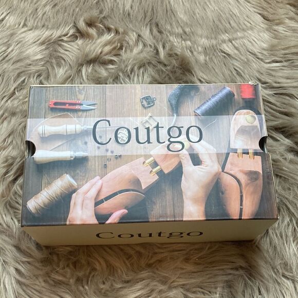 Coutgo Scrunch Stretch Strap Chunky Heeled Slip on Slides Backless Block Sandals - Picture 6 of 9